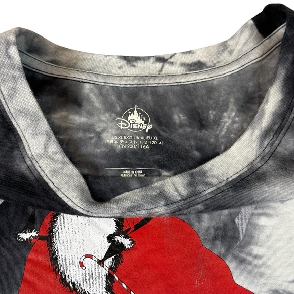 The Nightmare Before Christmas Jack and Sally Tie Dye Woman’s Shirt X-Large - Picture 3 of 8